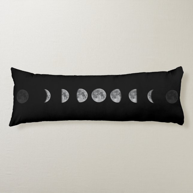 Lunar Moon Phases Celestial Seitenschläferkissen (Vorderseite)