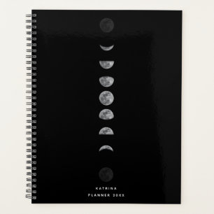 Lunar Moon Phases Celestized Customized Name Planer