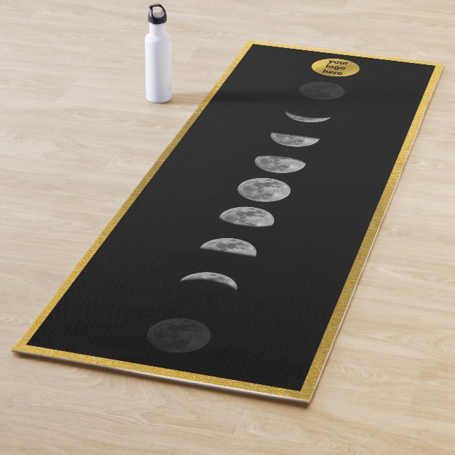 Lunar Moon Phases Studio Instructor Business Logo Yogamatte (Beispiel)