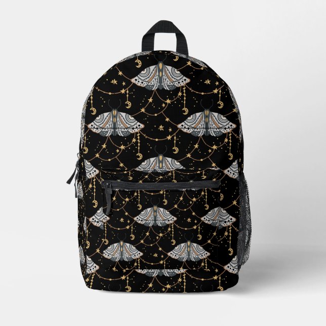 Lunar Moth Dream Bedruckter Rucksack (Vorderseite)