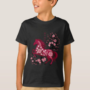 Lunar Neujahr Frohes Chinesisches Neujahr des Pfer T-Shirt