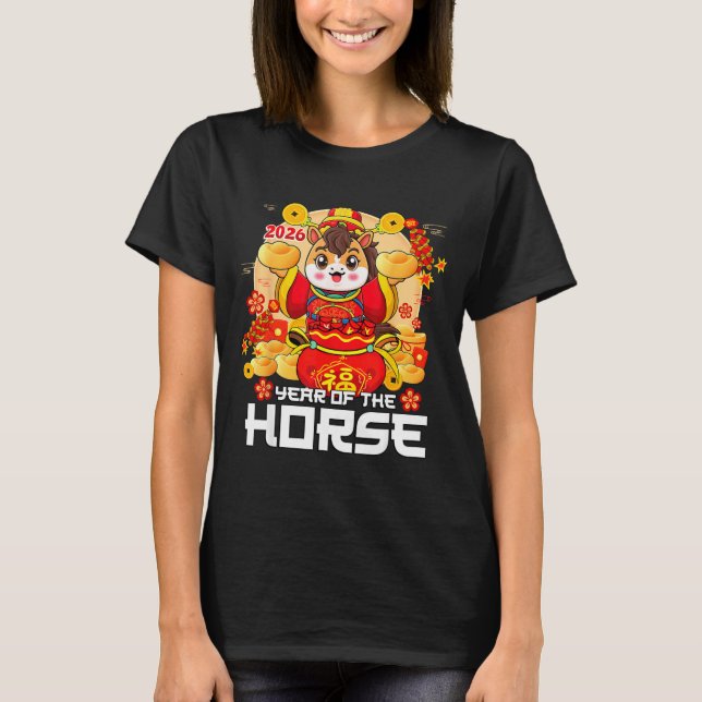 Lunar New Year 2026 Year Of The Horse Chinese New  T-Shirt (Vorderseite)