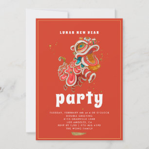 Lunar New Year Party Einladung