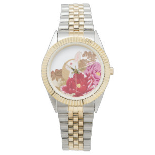 Lunar New Year Rabbit & Camellia Watch Armbanduhr