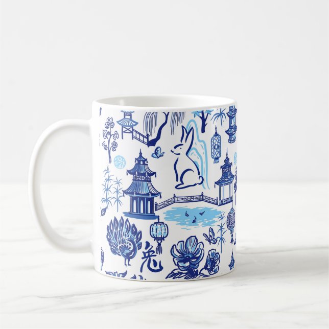 Lunar New Year Rabbit Chinoiserie Tasse (Links)