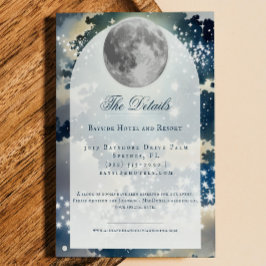 Lunar Night Sky Wedding Begleitkarte