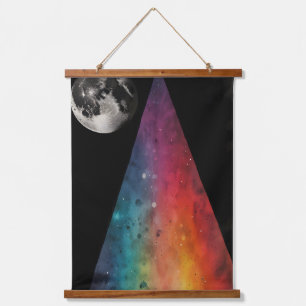 Lunar Prism Wandteppich Mit Holzrahmen