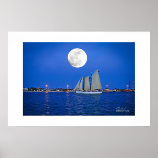 Lunar Schooner - Key West, FL Poster