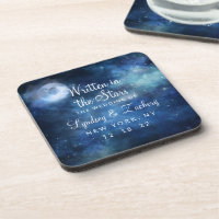 Lunar Sky Full Moon Celestial Wedding Monogram