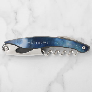 Lunar Sky Full Moon Celestial Wedding Monogram Kellnermesser