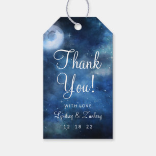Lunar Sky Full Moon Celestial Wedding Vielen Dank Geschenkanhänger