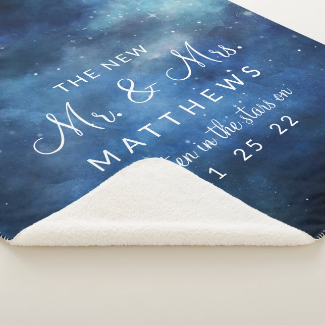 Lunar Sky Full Moon der neue Mr. & Mrs. Newlyweds Sherpadecke (3/4)