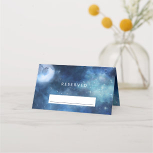 Lunar Sky Full Moon Stars reserviert Seating Weddi Platzkarte