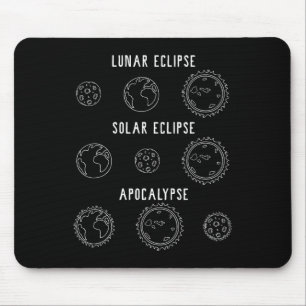Lunar Solar Eclipse Apokalypse Astronomie Nerd Sci Mousepad
