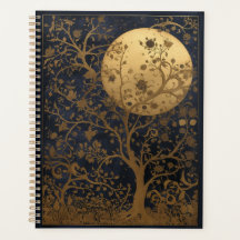 Lunar Tree Beautiful Illustriert Planner