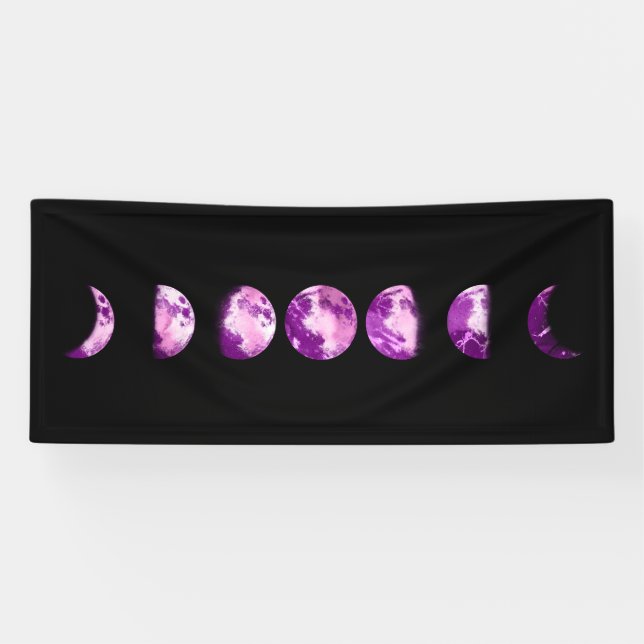 ** Lunar Wax Wan Full Lila Violet Moon Phones Banner (Horizontal)