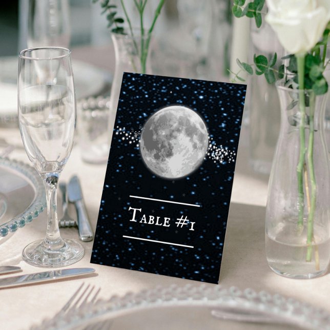 Lunar Wedding Table Card Einladung (Lunar Wedding Table Card)