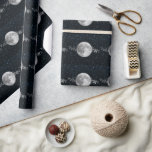 Lunar Wedding Wrapping Paper Geschenkpapier<br><div class="desc">Wrap Geschenke für die Braut und Bräutigam mit einer Rolle von Lunar Wedding Wrapping Paper. Das Wrapping Paper Design zeichnet sich durch einen sternförmigen Nachthimmel aus,  der mit einem Vollmond- und Sternencluster-Pfad geschmückt ist. Zusätzliche Hochzeitswaren und Geschenke sind mit diesem Design ebenfalls erhältlich.</div>