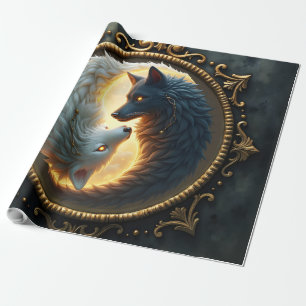 Lunarer Ausgleich – Wo Schatten das Licht umarmen. Geschenkpapier