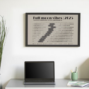 Lunarer Geschäftskalender Vollmond Affektion Poster