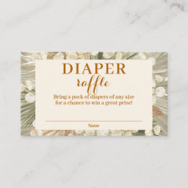 Lunaria Diaper Raffle Umschließkarte für getrockne Begleitkarte