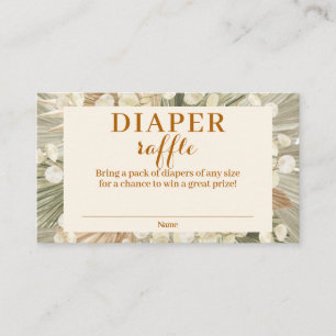 Lunaria Diaper Raffle Umschließkarte für getrockne Begleitkarte