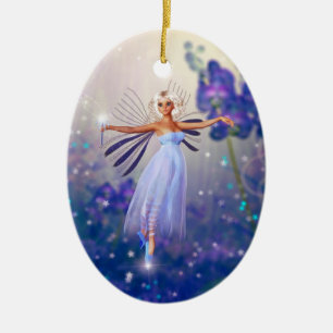 Lunaria, die Twilight Fairy Keramikornament
