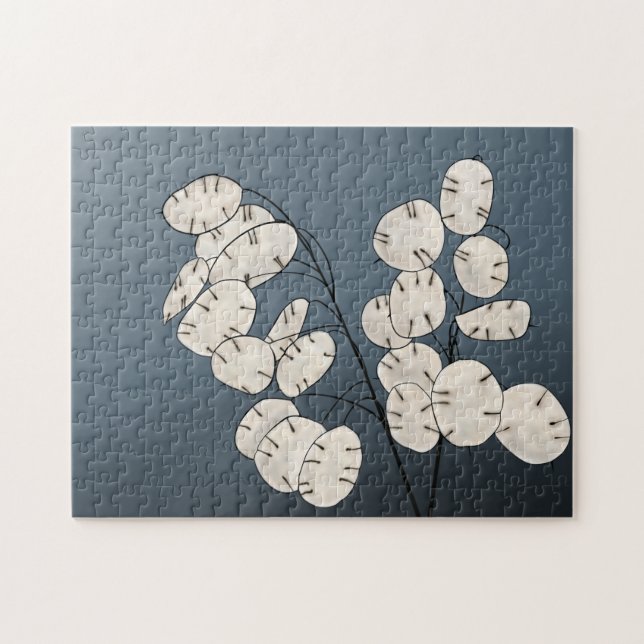 Lunaria Silver Dollar Pflanze Kunst, Dichtung und  Puzzle (Horizontal)