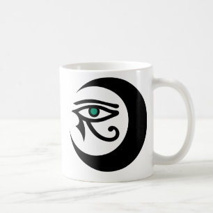 LunaSees Logo-Tasse (Schwarzes mit Jadeiris) Kaffeetasse