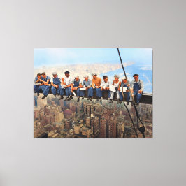 Lunch Atop A Skyscraper 1932 NYC Remastered Color Leinwanddruck