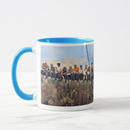 Lunch Atop A Skyscraper 1932 NYC Remastered Color  Tasse