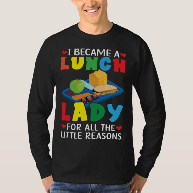 Lunch Boss Cafeteria Worker Lady Cook Lunch Lady T-Shirt (Vorderseite)