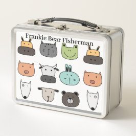 Lunch-Box anpassen - Animal Faces Metall Brotdose