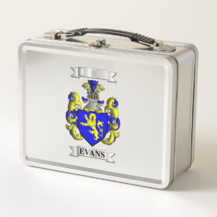 Lunch Box Evans Familienname und Schild