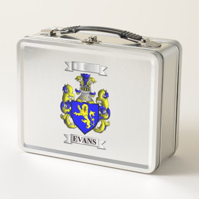 Lunch Box Evans Familienname und Schild (Vorderseite)