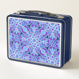 Lunch Box für Navy und Lila Fliesen