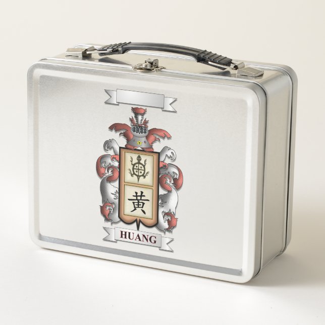 Lunch Box Huang Nachname und Schild (Vorderseite)