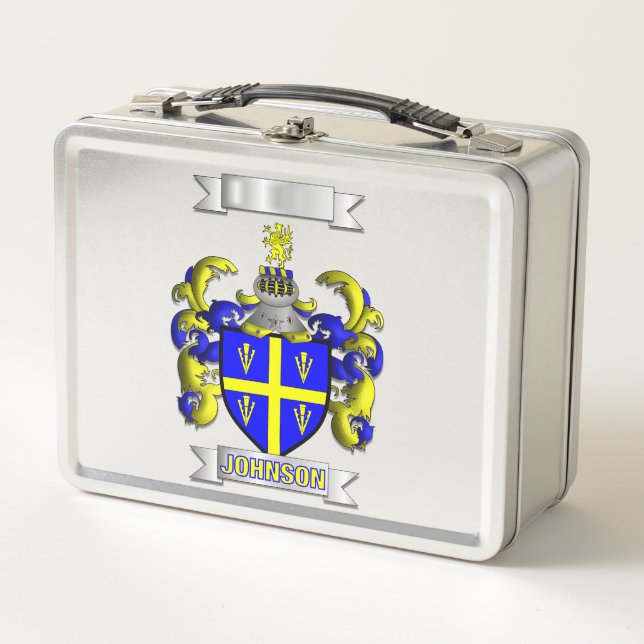 Lunch Box Johnson Familienname und Schild (Vorderseite)