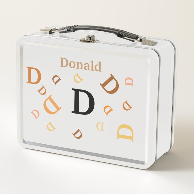 Lunch Box - Jumbled Letters in Orange (Vorderseite)