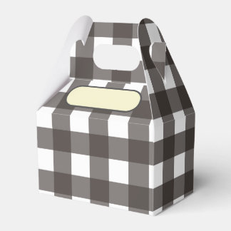 Lunch Box Vichy gras anthrazit Geschenkschachtel
