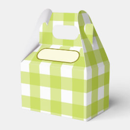 Lunch Box Vichy Hellgras Geschenkschachtel