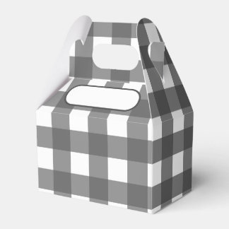 Lunch Box Vichy hellgrau Geschenkschachtel