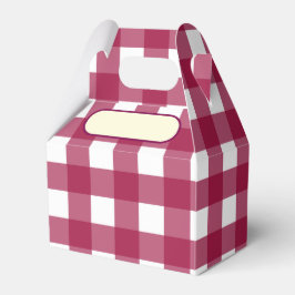 Lunch Box Vichy Kirschrot Geschenkschachtel