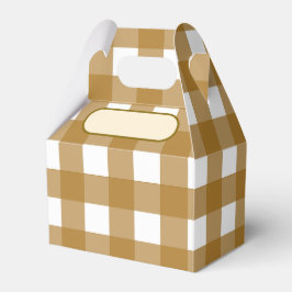 Lunch Box Vichy Siena Geschenkschachtel