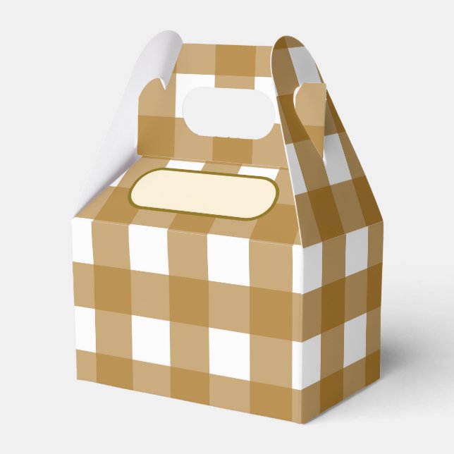 Lunch Box Vichy Siena Geschenkschachtel (Vorderseite)