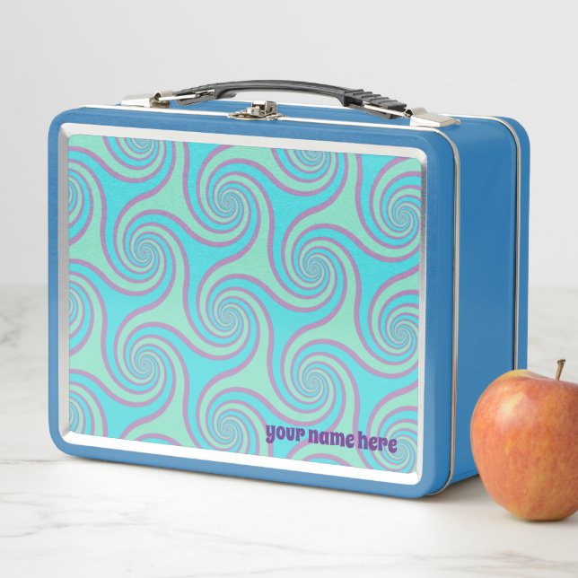 Lunch box with fresh swirled pattern Var01 (Beispiel)