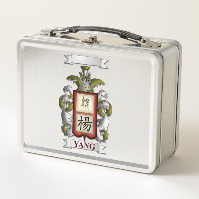 Lunch Box Yang Nachname und Schild (Vorderseite)