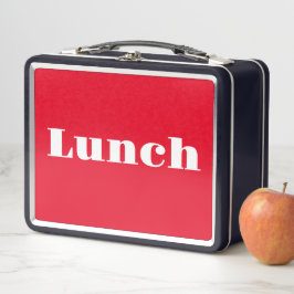 LUNCH Graphic LOGO Retro Metall Brotdose