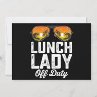 Lunch-Lady außer Dienst Sonnenbrille letzter Schul