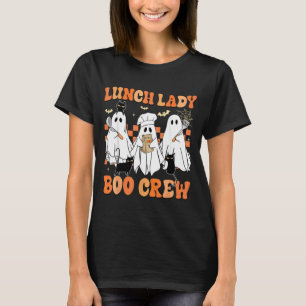 Lunch Lady Boo Crew Geist Chef Lustige Cafeteria T-Shirt